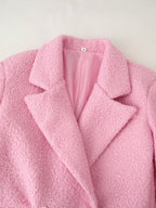 Women's French Polo-Collar Long Coat