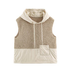 Women's Hooded Sleeveless Knit Vest