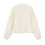 Women's Autumn Chinese String Button Embroidered Shirt