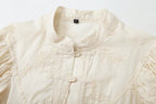 Women's Autumn Chinese String Button Embroidered Shirt