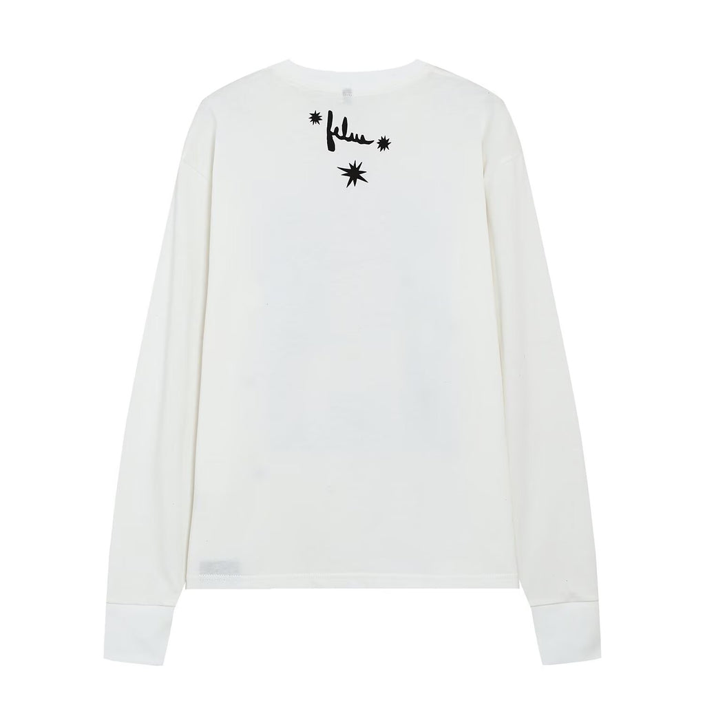 Women's Clothing Autumn Casual Loose Printed Long Sleeve T Shirt