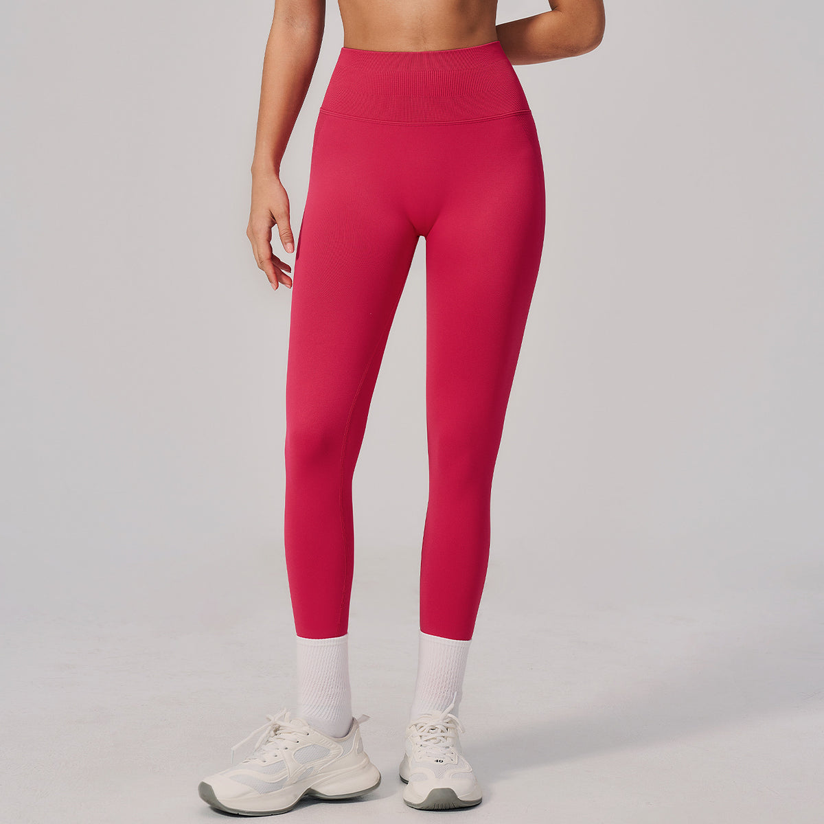 Women's Seamless Yoga Pants Seamless Peach Hip Fitness Exercise Hip Raise High Waist Tights High Elastic…