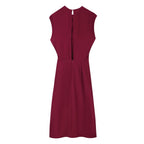 Summer Laminated Decoration Midi Dress