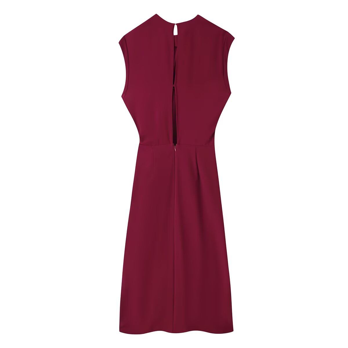 Summer Laminated Decoration Midi Dress