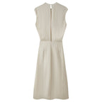 Summer Laminated Decoration Midi Dress