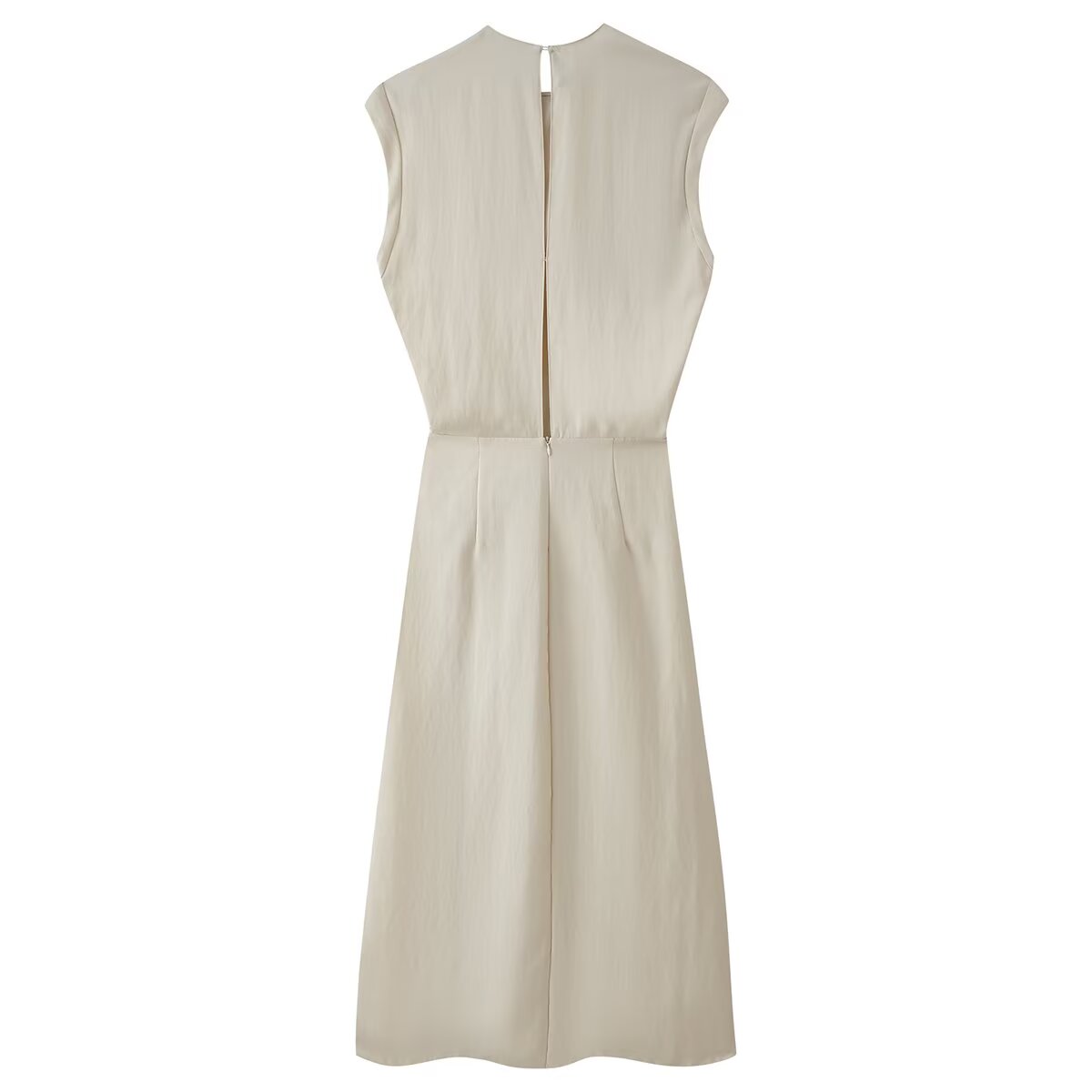 Summer Laminated Decoration Midi Dress