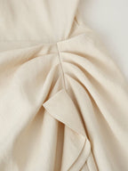 Summer Laminated Decoration Midi Dress