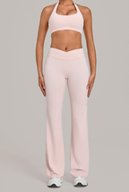 Autumn Sand Tight Halter Yoga Breathable Quick Drying Casual Workout Exercise Two Piece Sets
