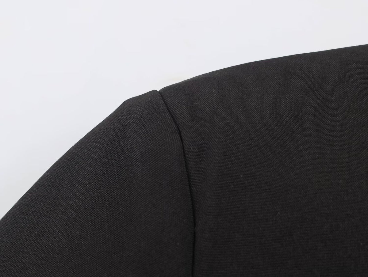 Women's French Long Sleeve Turtleneck Padded Shoulder Jacket