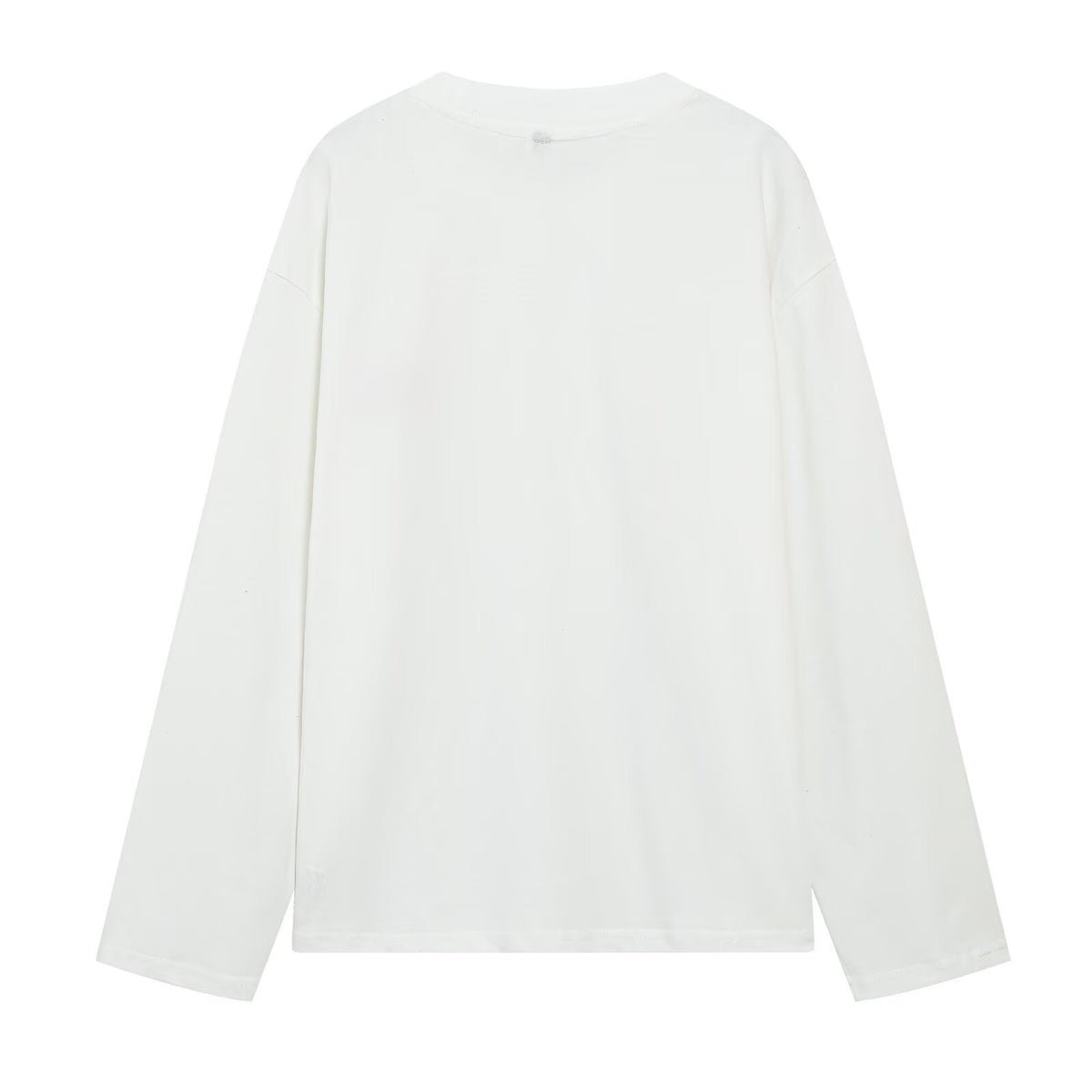 Decorative-Detail Long-Sleeve T-Shirt