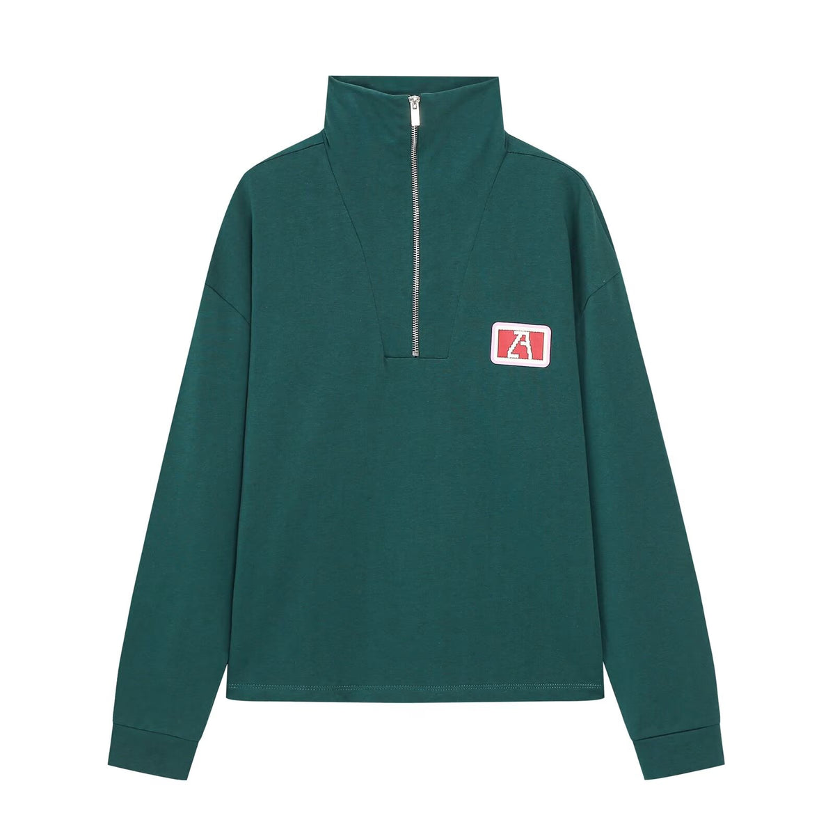 Printed Half-Zip Sweatshirt