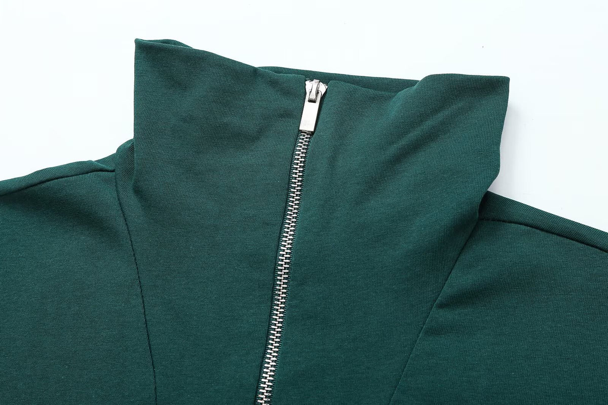 Printed Half-Zip Sweatshirt