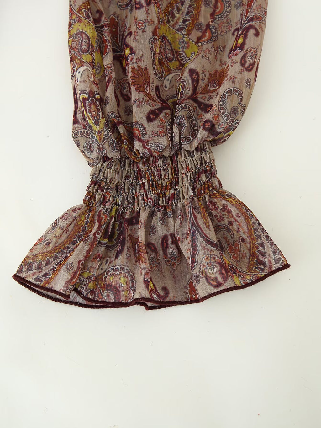 French Printed Laminated Decoration Mini Dress