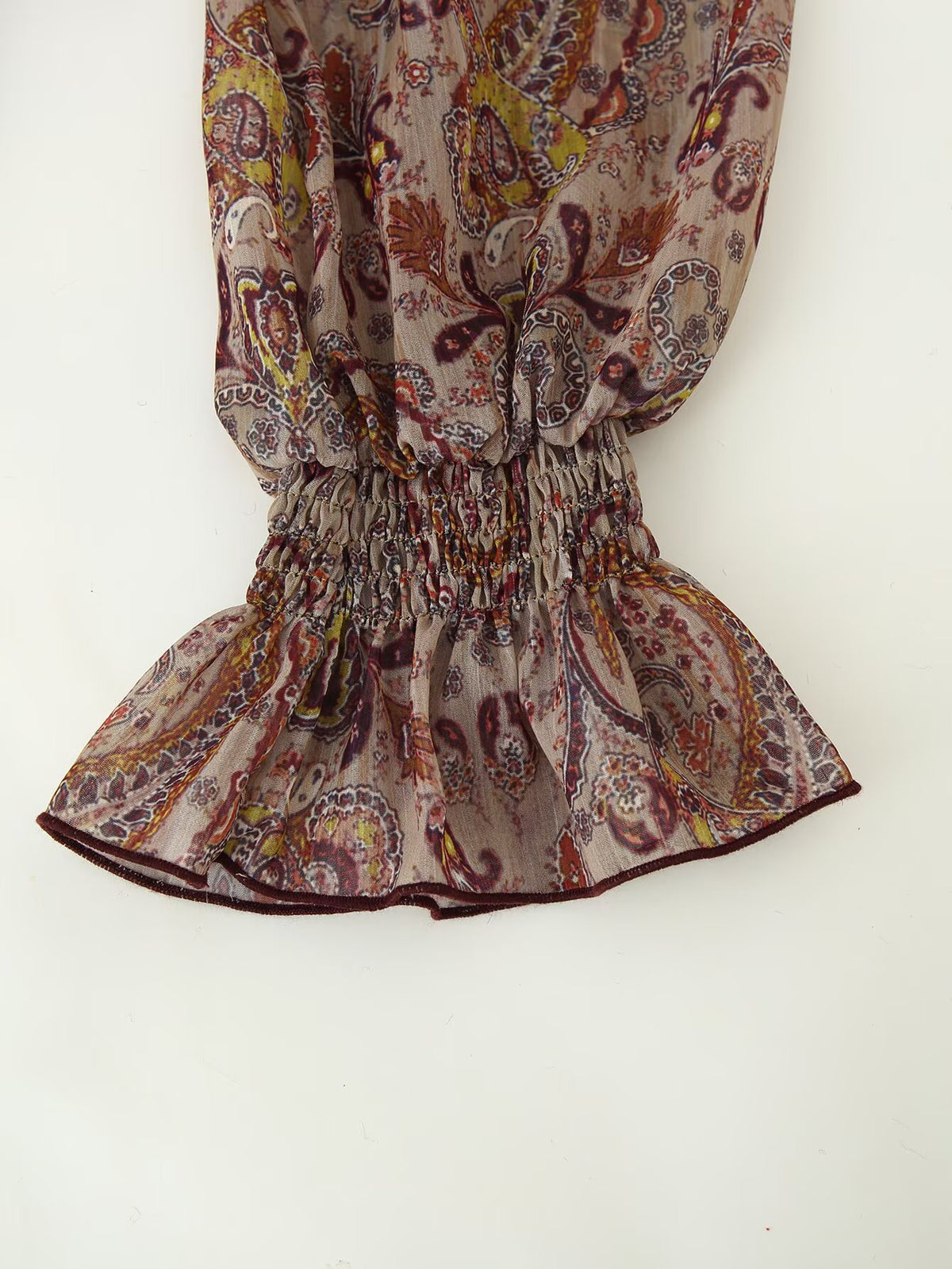 French Printed Laminated Decoration Mini Dress