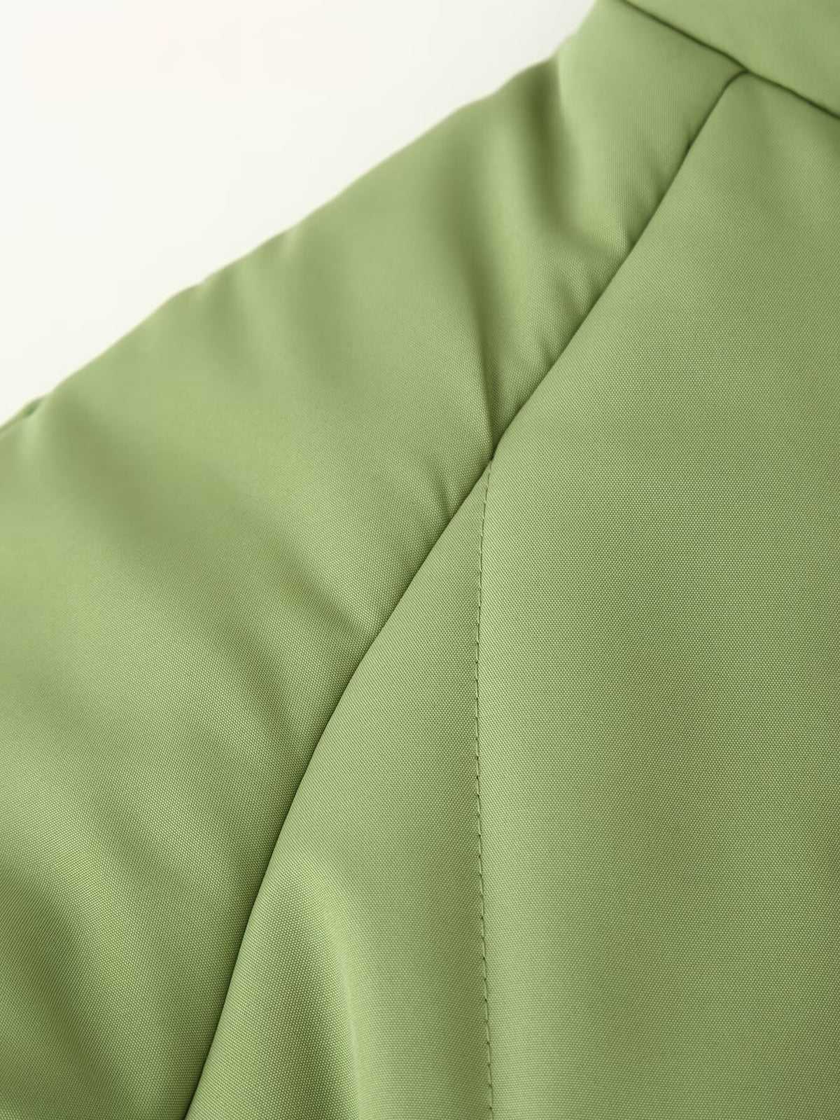 Vertical Quilting Snap Button Loose Padded Coat