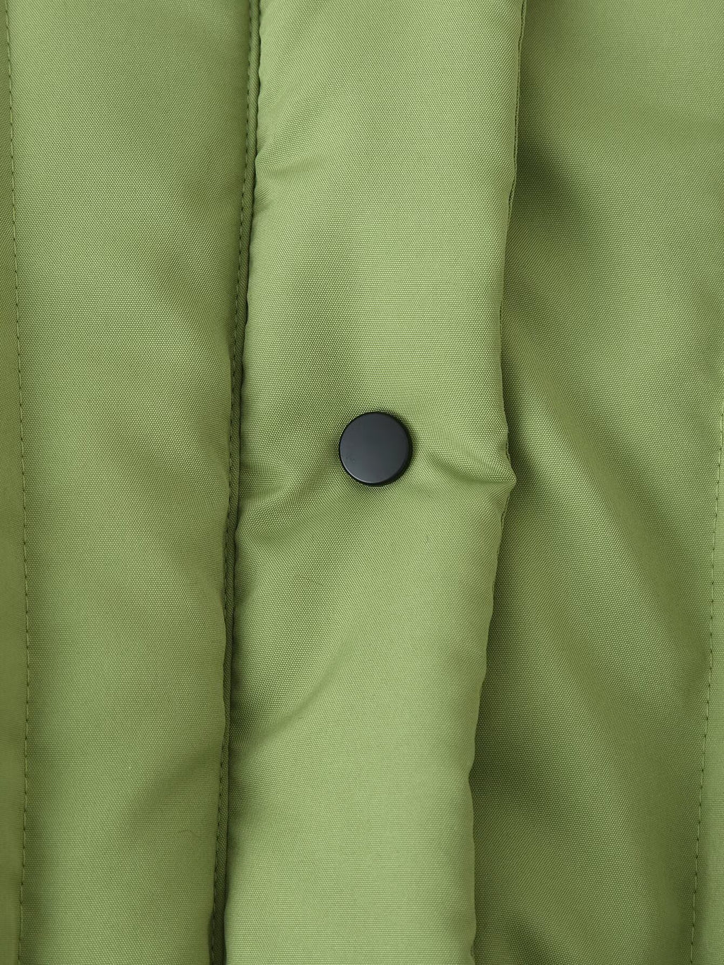 Vertical Quilting Snap Button Loose Padded Coat