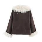 Faux Shearling Suede Jacket