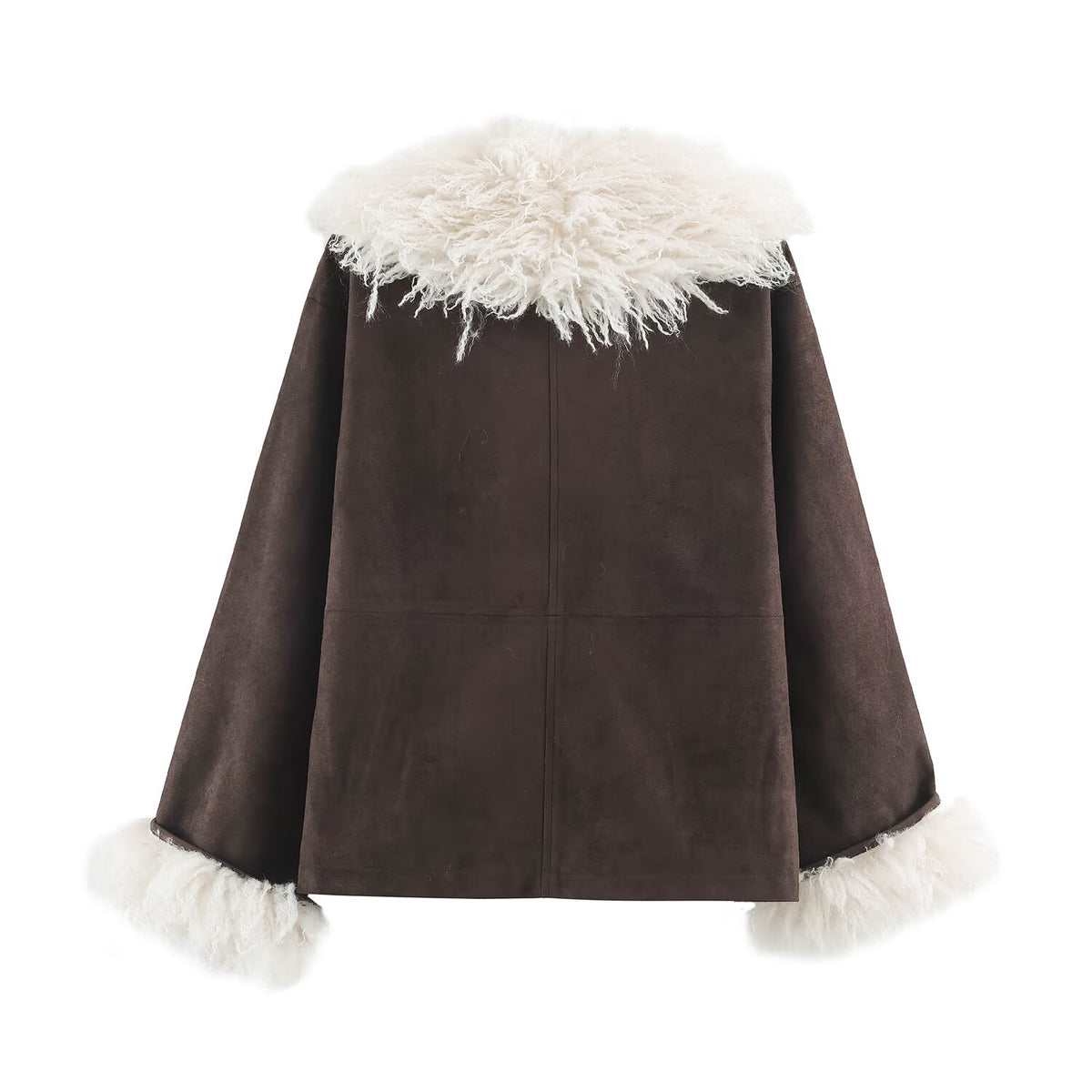 Faux Shearling Suede Jacket
