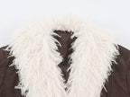 Faux Shearling Suede Jacket