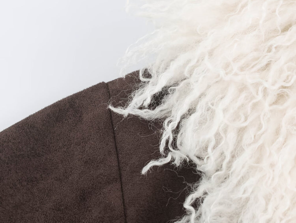 Faux Shearling Suede Jacket