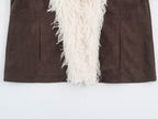 Faux Shearling Suede Jacket