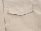 Retro Stand-Collar Utility Jacket