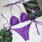 Metal One-piece Swimwear
