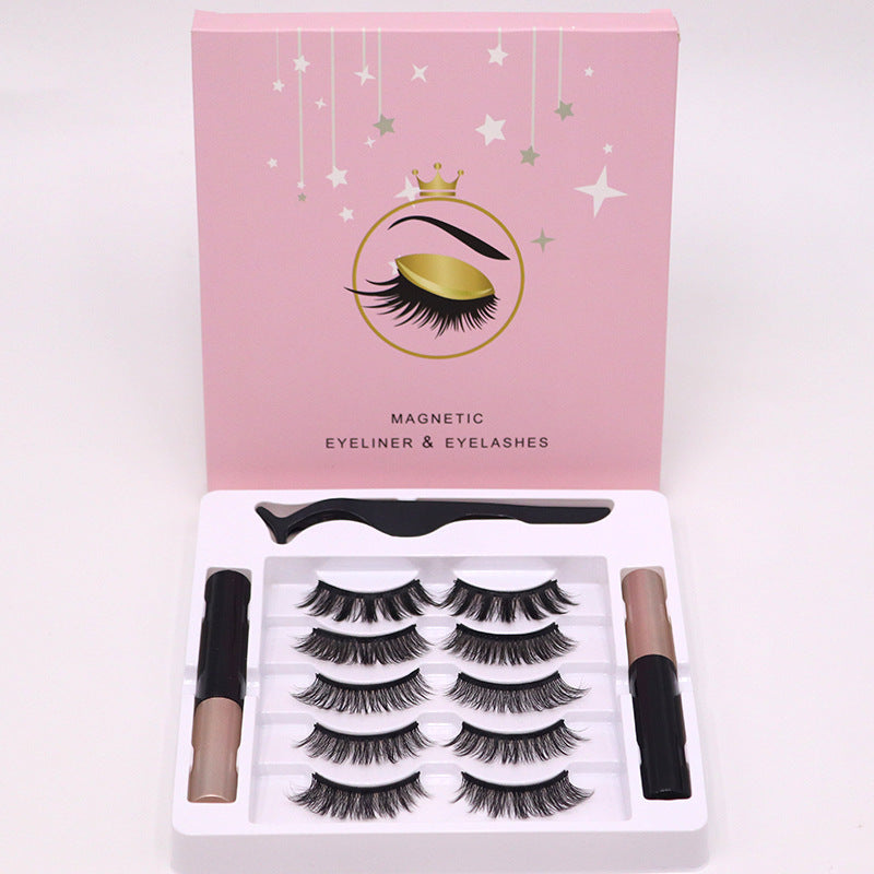 Magnetic eyelashes and eyeliner set