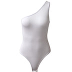 Summer Sexy Nightclub Women Sleeveless Shoulder Tight Open Casual Bodysuit Bodysuit