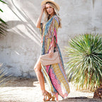 Rayon Printed One-piece Swimwear