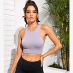 Women's Quick-Dry Cropped Sports Tank Top