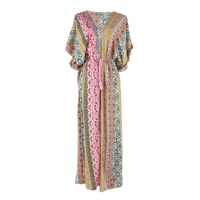 Rayon Printed One-piece Swimwear