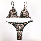 Leopard Print One-piece Swimwear