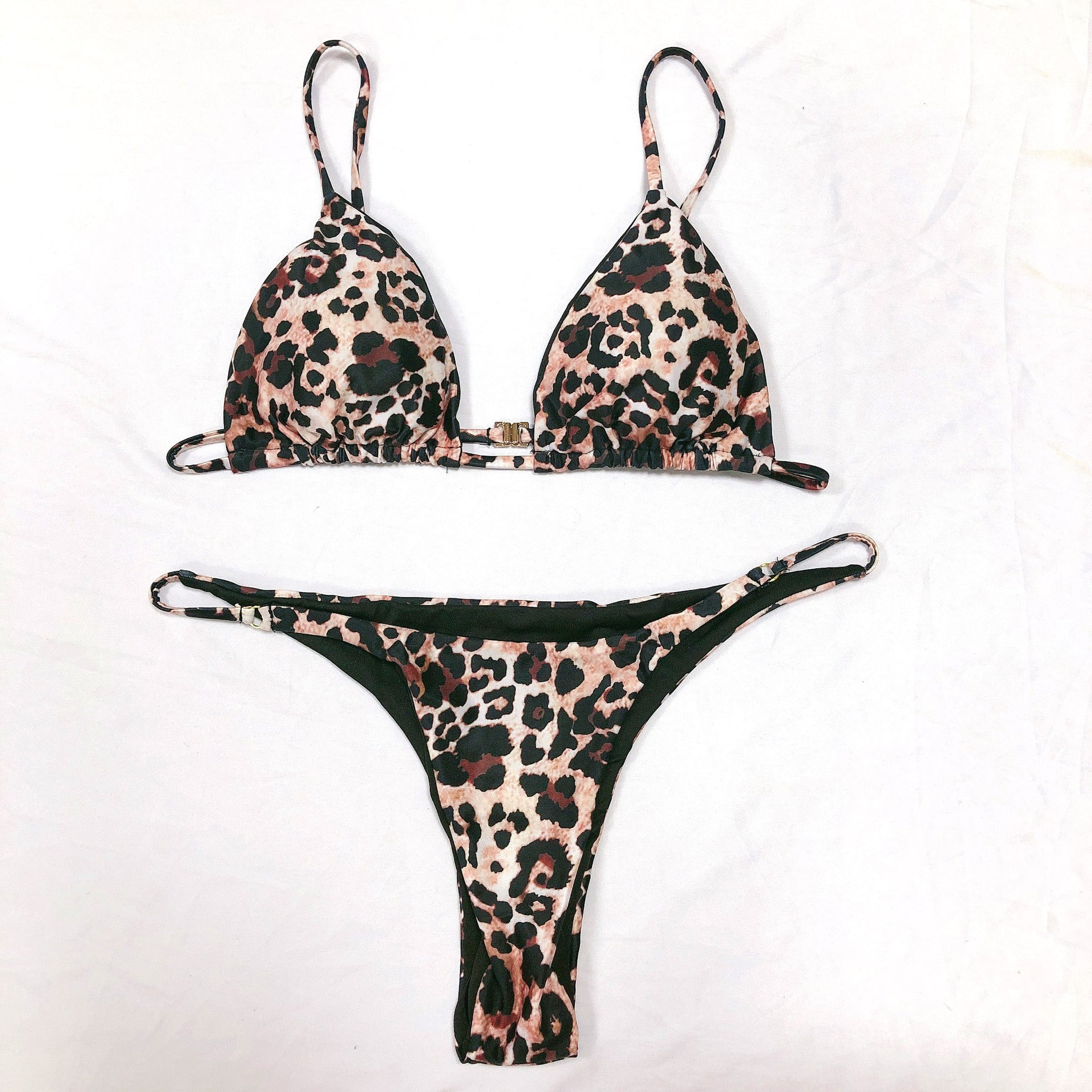 Leopard Print One-piece Swimwear