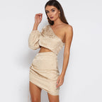 Women's Summer Best Women Clothes Sexy One Shoulder Show Belly Dress For Women