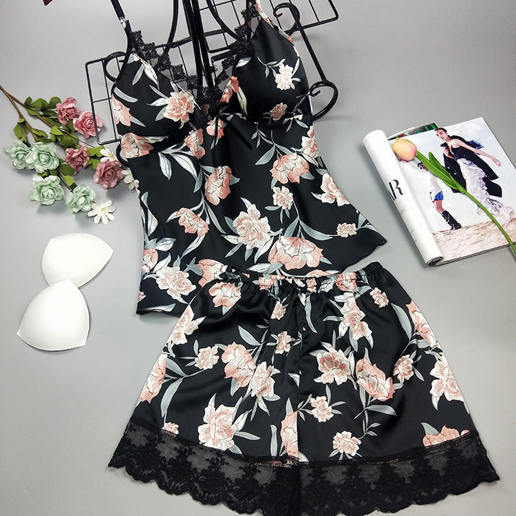 black flowered