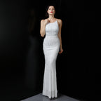 Women's Sequin Fishtail Cocktail Elegant Graceful Event Party Dress