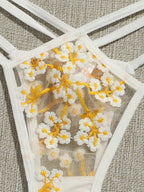 Embroidered Pattern Bra Lingerie