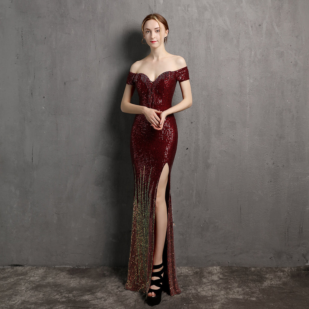 Women's Party Evening Dress Long Slim Fit Bridal