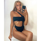 Hollow Out One-piece Swimwear