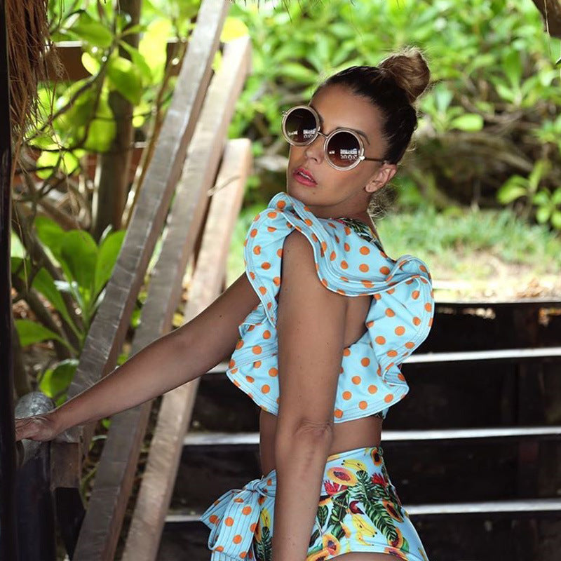 Split One-piece Swimwear