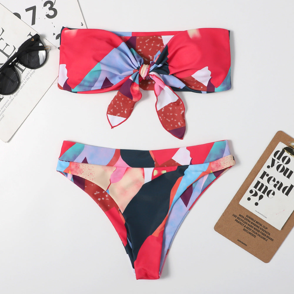 Duplex Printing Bikini Swimwear