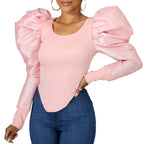 Women's Puff Sleeve Long Sleeve Top