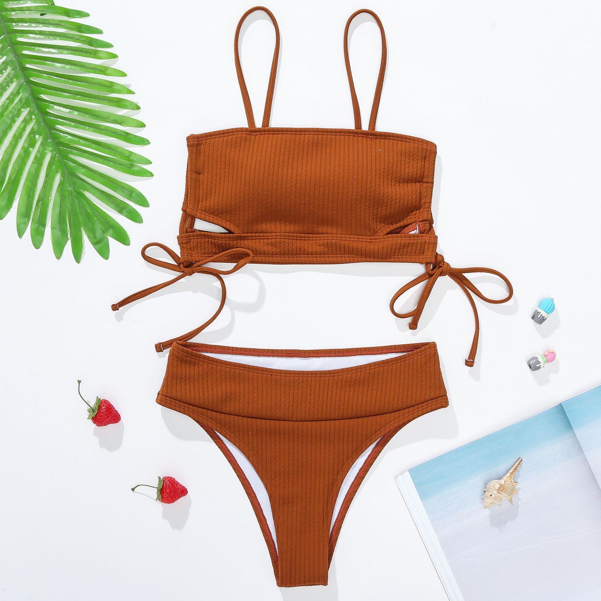 Rib One-piece Swimwear