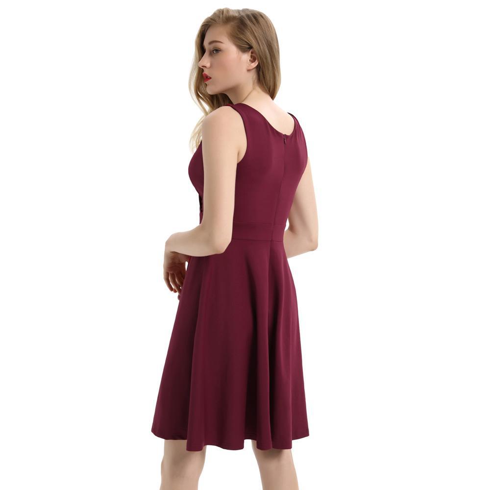 Vintage Hepburn Cocktail Light Dress plus Size