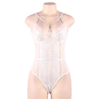 Women Jumpsuit Sexy Lace Sling Crotch Snap Wave Undershirt