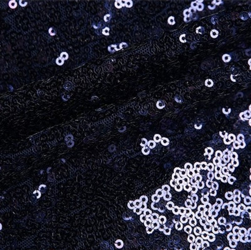 Women's V-Neck Sequin Long-Sleeve Bodycon Mini Dress
