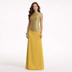 Tassel sleeveless top and midi skirt set