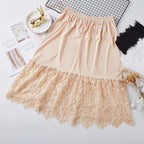 Lace cutout skirt