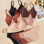 Women's seamless wireless support bra